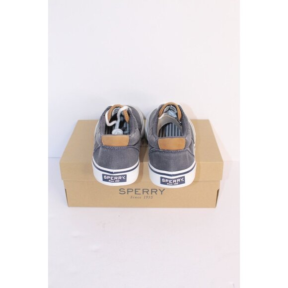 Sperry Striper ll, Salt Washed CVO Men's 9 Navy White Canvas Leather Casual NWB - Picture 3 of 10